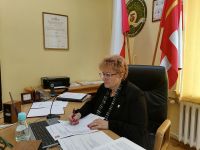 Przewodnicząca Rady Powiatu Wągrowieckiego Małgorzata Osuch poprowadziła XXX Sesję Rady.