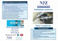 Środa z profilaktyką: PROFILAKTYKA UZALEŻNIEŃ – TYTOŃ I E-PAPIEROSY - infografika