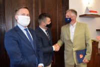 Wizyta Wojewody Wielkopolskiego Michała Zielińskiego w Powiecie Wągrowieckim