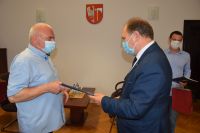 Wicemistrz Polski w podnoszeniu ciężarów z wizytą u Starosty Wągrowieckiego