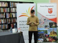 Vladan Stamenković w Powiatowej Bibliotece Publicznej w Wągrowcu