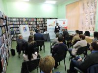 Vladan Stamenković w Powiatowej Bibliotece Publicznej w Wągrowcu