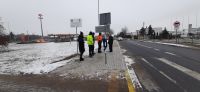 Odbiór przebudowanego chodnika przy ul. Rgielskiej w Wągrowcu