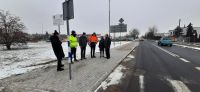 Odbiór przebudowanego chodnika przy ul. Rgielskiej w Wągrowcu