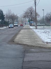 Odbiór przebudowanego chodnika przy ul. Rgielskiej w Wągrowcu