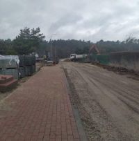 Trwają prace przy rozbudowie ulicy Grzybowej w Wągrowcu