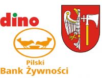 Sieć Dino, Pilski Bank Żywności, Powiat Wągrowiecki - logotypy