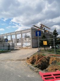 Trwa budowa hali sportowej przy Zespole Szkół nr 1 w...