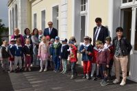 Wizyta grupy "Gwiazdeczek" - sześciolatków z Przedszkola nr 2 im. Marii Konopnickiej w Wągrowcu w Starostwie Powiatowym -...