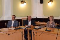 Narada Starosty Wągrowieckiego Tomasza Kranca z dyrektorami szkół i placówek oświatowych prowadzonych Powiat Wągrowiecki -...