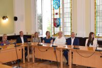 Narada Starosty Wągrowieckiego Tomasza Kranca z dyrektorami szkół i placówek oświatowych prowadzonych Powiat Wągrowiecki -...