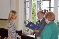 Narada Starosty Wągrowieckiego Tomasza Kranca z dyrektorami szkół i placówek oświatowych prowadzonych Powiat Wągrowiecki -...