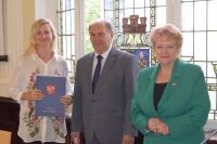 Narada Starosty Wągrowieckiego Tomasza Kranca z dyrektorami szkół i placówek oświatowych prowadzonych Powiat Wągrowiecki -...