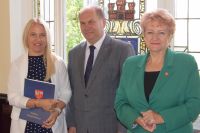 Narada Starosty Wągrowieckiego Tomasza Kranca z dyrektorami szkół i placówek oświatowych prowadzonych Powiat Wągrowiecki -...