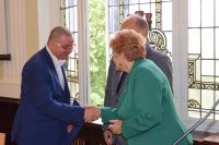 Narada Starosty Wągrowieckiego Tomasza Kranca z dyrektorami szkół i placówek oświatowych prowadzonych Powiat Wągrowiecki -...