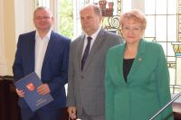 Narada Starosty Wągrowieckiego Tomasza Kranca z dyrektorami szkół i placówek oświatowych prowadzonych Powiat Wągrowiecki -...