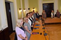 Narada Starosty Wągrowieckiego Tomasza Kranca z dyrektorami szkół i placówek oświatowych prowadzonych Powiat Wągrowiecki -...