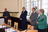 Narada Starosty Wągrowieckiego Tomasza Kranca z dyrektorami szkół i placówek oświatowych prowadzonych Powiat Wągrowiecki -...
