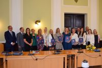 Narada Starosty Wągrowieckiego Tomasza Kranca z dyrektorami szkół i placówek oświatowych prowadzonych Powiat Wągrowiecki -...