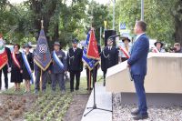 Delegacje złożyły wiązanki pod pomnikiem ofiar wojny przy ul. Kościuszki w Wągrowcu