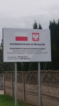 Odbiór końcowy drogi powiatowej nr 1602P na odcinku Kopaszyn – Grylewo