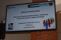 Debata społeczna dotycząca bezpieczeństwa dzieci i młodzieży na terenie powiatu wągrowieckiego w ZS nr 21