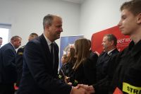 Wręczenie promes na dofinansowanie działalności Młodzieżowych Drużyn Pożarniczych z terenu powiatów chodzieskiego i...