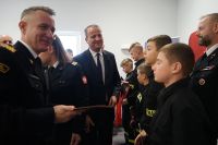 Wręczenie promes na dofinansowanie działalności Młodzieżowych Drużyn Pożarniczych z terenu powiatów chodzieskiego i...