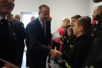 Wręczenie promes na dofinansowanie działalności Młodzieżowych Drużyn Pożarniczych z terenu powiatów chodzieskiego i...