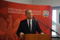 Wręczenie promes na dofinansowanie działalności Młodzieżowych Drużyn Pożarniczych z terenu powiatów chodzieskiego i...