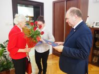 Joanna Domagała z wizytą u Starosty Wągrowieckiego