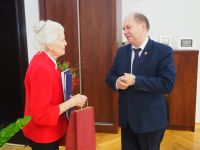Joanna Domagała z wizytą u Starosty Wągrowieckiego