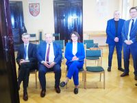 Spotkanie świąteczne w sali sesyjnej Starostwa Powiatowego w Wągrowcu