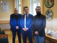 Spotkanie świąteczne w sali sesyjnej Starostwa Powiatowego w Wągrowcu
