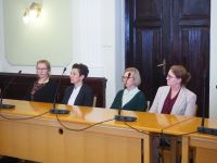 Spotkanie świąteczne w sali sesyjnej Starostwa Powiatowego w Wągrowcu