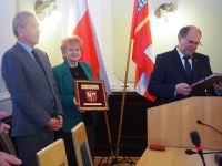 Spotkanie świąteczne w sali sesyjnej Starostwa Powiatowego w Wągrowcu