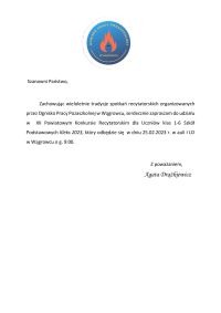 XII Powiatowy Konkurs Recytatorski "KLEKS" - regulamin
