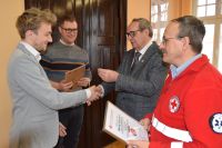 Uroczystość wręczenia odznaczeń i wyróżnień zasłużonym honorowym dawcom krwi i szpiku