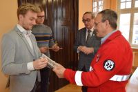 Uroczystość wręczenia odznaczeń i wyróżnień zasłużonym honorowym dawcom krwi i szpiku