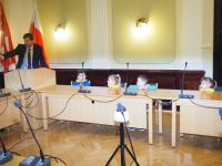 Dzieci z Przedszkola nr 3 w Wągrowcu z wizytą w Starostwie Powiatowym