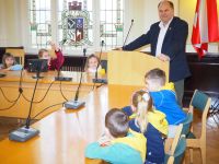 Dzieci z Przedszkola nr 3 w Wągrowcu z wizytą w Starostwie Powiatowym