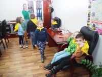 Dzieci z Przedszkola nr 3 w Wągrowcu z wizytą w Starostwie Powiatowym