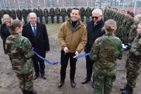 Uroczyste otwarcie strzelnicy pneumatycznej przy ZS nr 2 w Wągrowcu