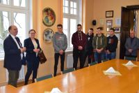 Uczniowie Zespołu Szkół w Gołańczy z wizytą u Starosty Wągrowieckiego