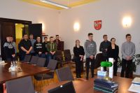 Uczniowie Zespołu Szkół w Gołańczy z wizytą u Starosty Wągrowieckiego
