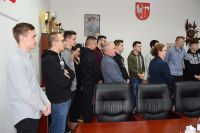 Uczniowie Zespołu Szkół w Gołańczy z wizytą u Starosty Wągrowieckiego