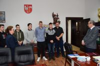 Uczniowie Zespołu Szkół w Gołańczy z wizytą u Starosty Wągrowieckiego