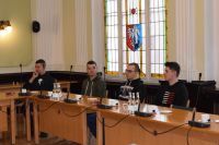 Uczniowie Zespołu Szkół w Gołańczy z wizytą u Starosty Wągrowieckiego