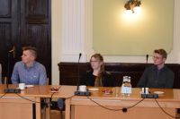 Uczniowie Zespołu Szkół w Gołańczy z wizytą u Starosty Wągrowieckiego
