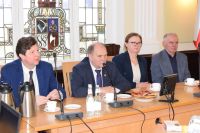 Uczniowie Zespołu Szkół w Gołańczy z wizytą u Starosty Wągrowieckiego
